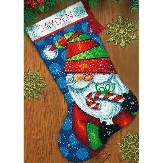 Dimensions Sweet Santa Stocking Needlepoint Kit