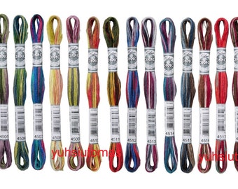 DMC Full Set Coloris Embroidery Floss, 24 Colors