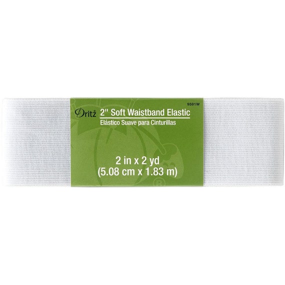 Dritz Soft Waistband Elastic 1-1/2X2yd Black