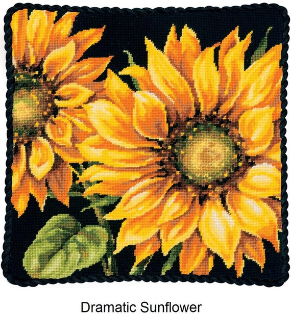 Buy Dimensions Needlepoint Kit Dramatic Sunflower 71-20083 or Blue Floral  71-20085 Online in India 