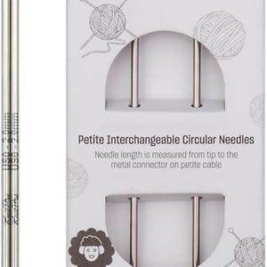 KnitPro Stelo Petite austauschbare Rundstricknadeln 7,5 cm Größe 0-2