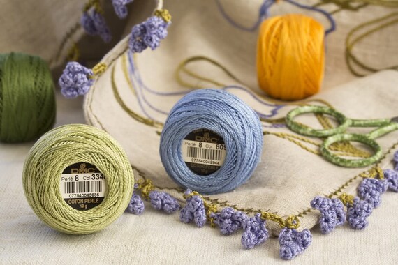 DMC Pearl Cotton Size 8 Embroidery Thread Kit Eight Colors