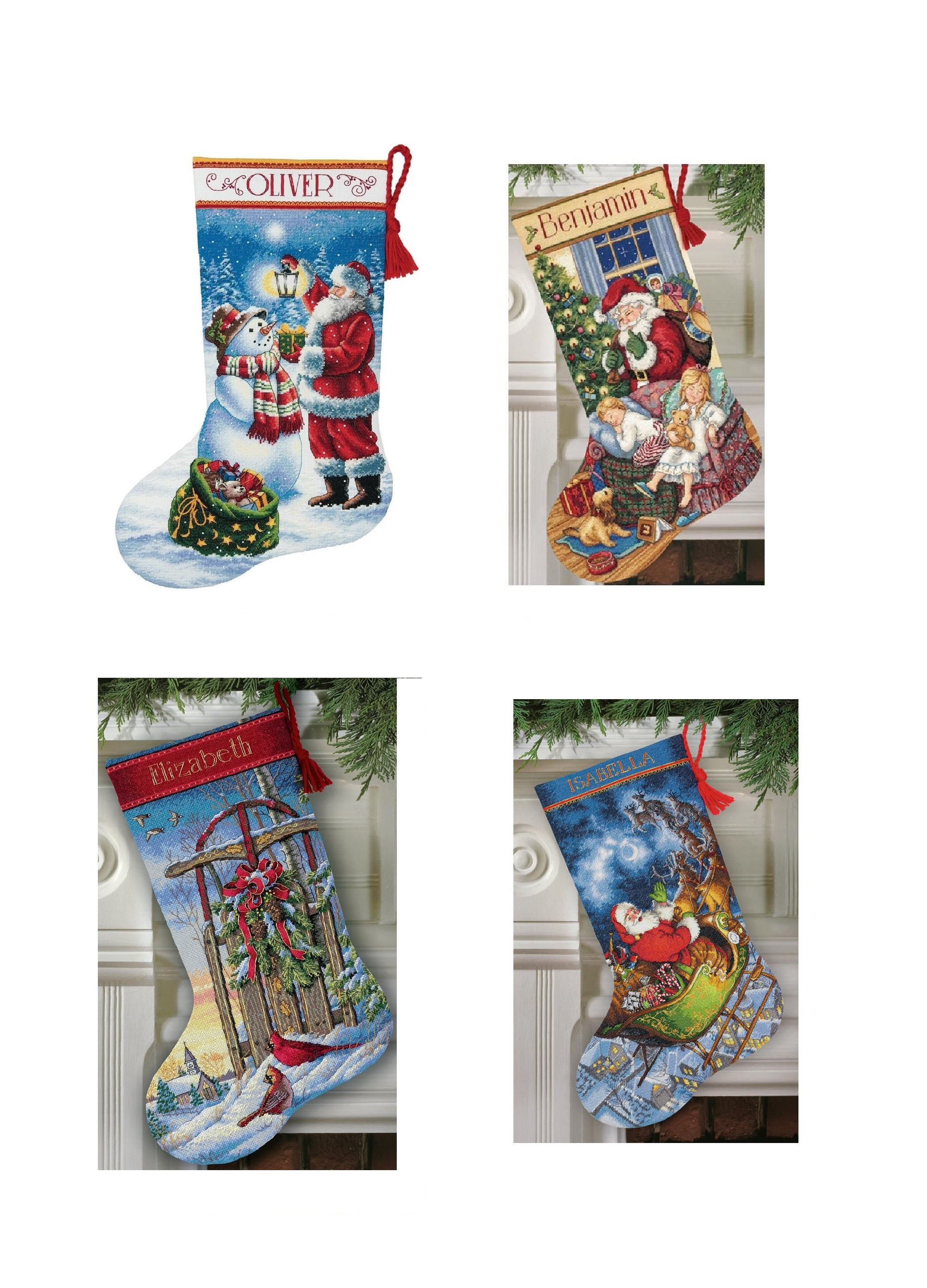 Dimensions Santa's Toys Stocking Cross Stitch Kit - 41cm