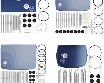 KnitPro Nova Interchangeable Knitting Needle Set 5" (13cm)- Chunky, Deluxe, Regal, Grande