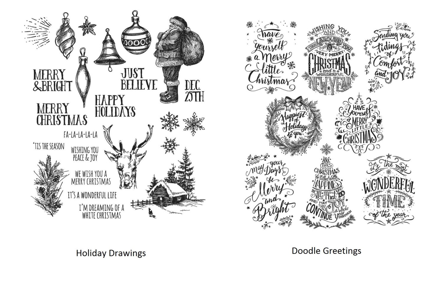 Tim Holtz クリング スタンプ サンタの訪問 - CMS500 スタンパーズ