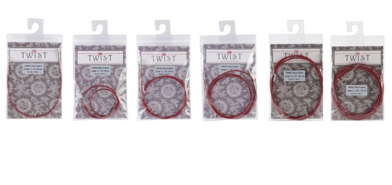 ChiaoGoo Twist Red Lace Interchangeable Cables 22 inch-Mini