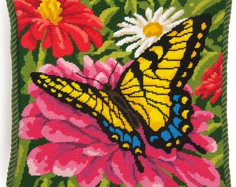 Dimensions Zinnias Needlepoint Kit