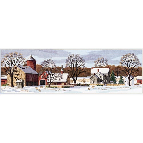 Dimensions Counted Cross Stitch Kit – „Farm Fresh“, 14 Count, Rund, Für Einsteiger