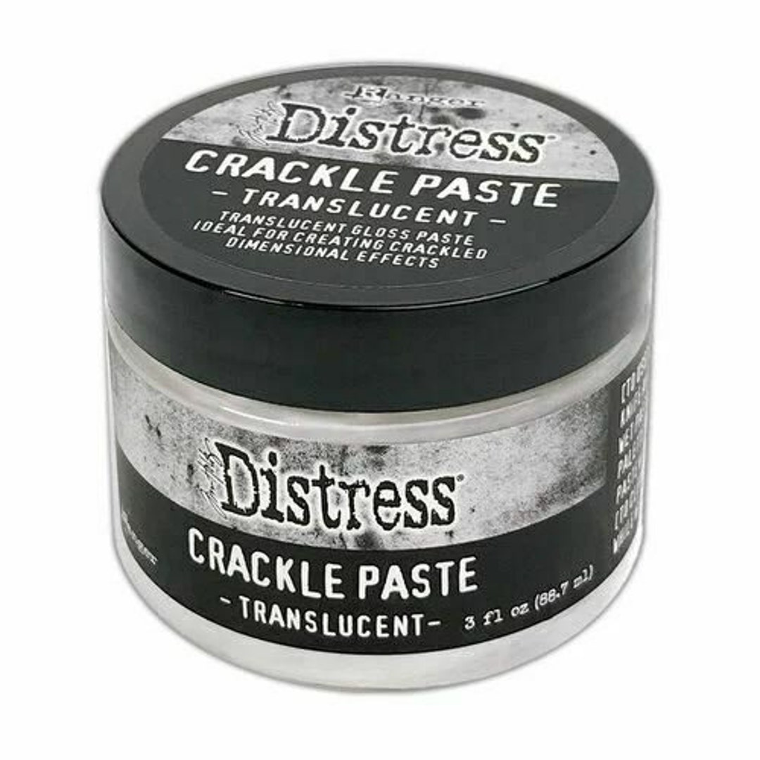 Ranger Tim Holtz Distress Crackle Paste Translucent, 3oz - Etsy