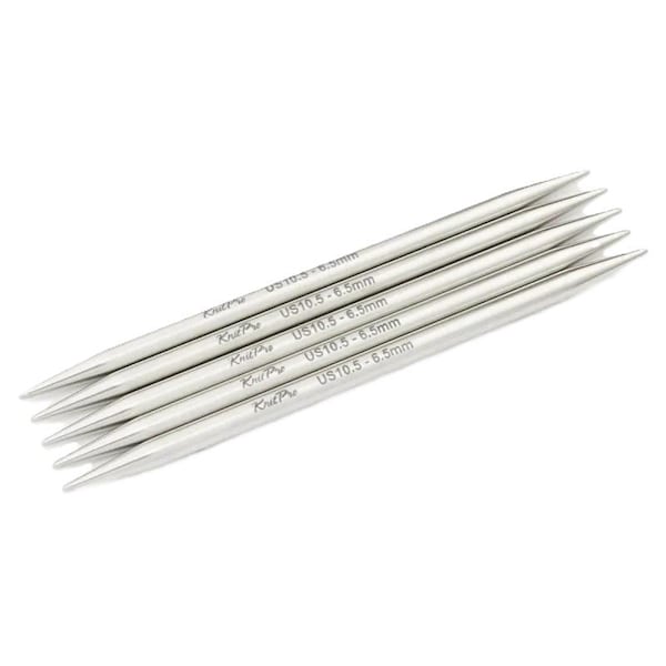 KnitPro Stelo Double-Pointed Needles 6" (15cm) Set of 5 Size 0 - 11