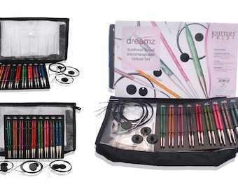 Knitter's Pride Dreamz Symfonie Deluxe Interchangeable Circular Knitting Needle Set, 200601