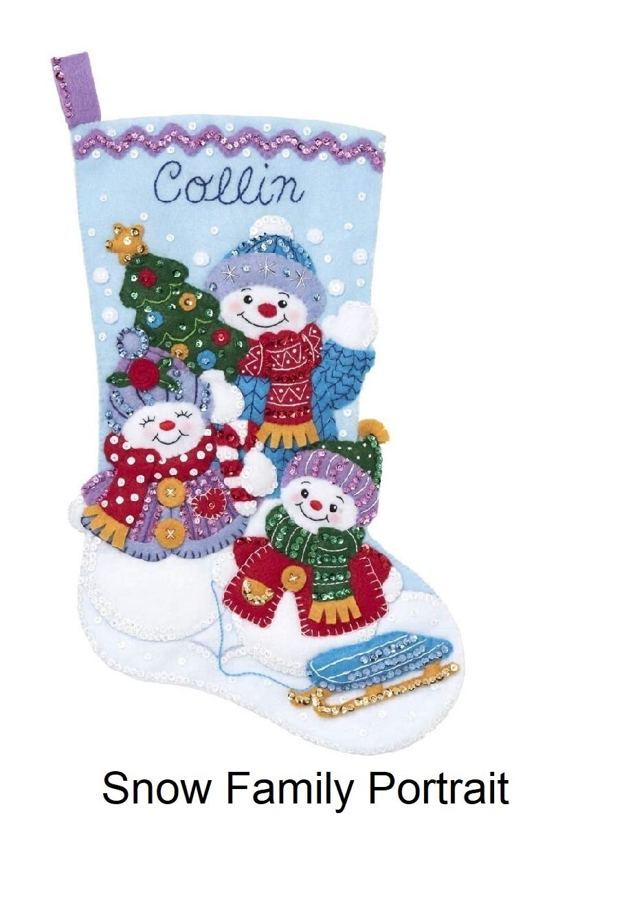 Buy Bucilla Felt Stocking Applique Kit 18 Long-Playing In The Snow