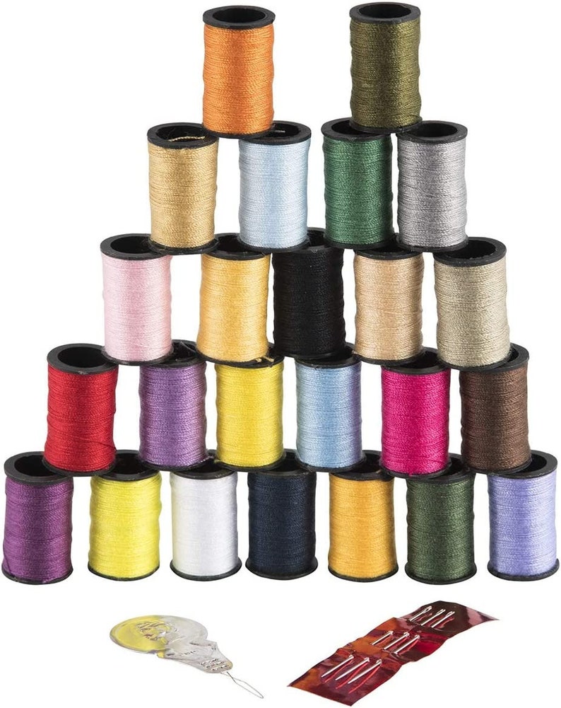Singer 24 Spools Assorted Color Sewing Thread - Etsy