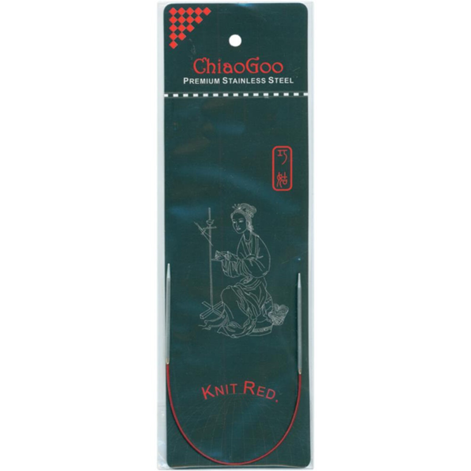 ChiaoGoo Fixed Circular RED Lace Needles - Knit-O-Matic