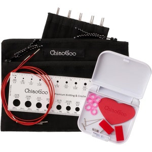 ChiaoGoo Twist Minis Red Lace Interchangeables, 5&quot;, US 000-1.5, #7500-M