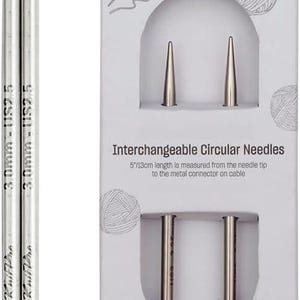 KnitPro Stelo verwisselbare rondbreinaalden 4" (10 cm) maat 2,5 - 15"