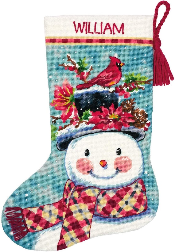 Dimensions Stocking Needlepoint Kit 16 Long-Seasonal Snowman Stitched