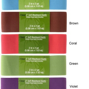 Dritz Soft Waistband Elastic 1-1/2X2yd Black