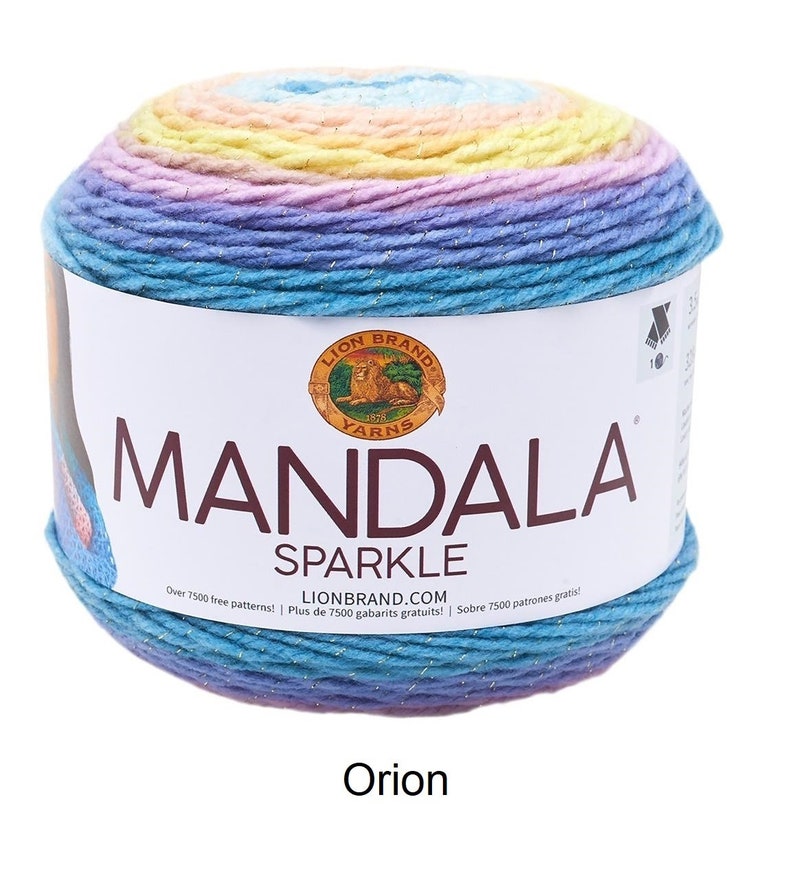 Lion Brand Yarn Mandala Sparkle Hercules Orion Crux Etsy