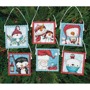 Dimensions Cross Stitch Kit - Frosty Friends Ornaments