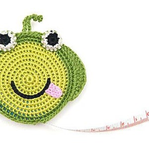 Paradise Exotic Crocheted Tape Measure 60" - Sheep, Elephant, Penguin, Sunflower, Turtle, Cat, Fish, Fox, Frog, Pig, Monkey, image 9