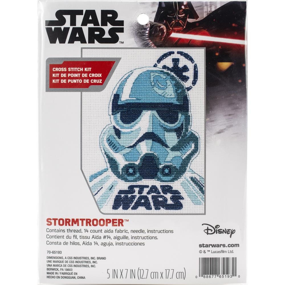 Disney Dimensions Star Wars Counted Cross Stitch Kit ~ Luke Darth Vader