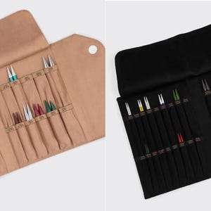 KnitPro Interchangeable Needle Case- Beige or Black