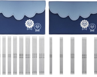 Juego de agujas de tejer de doble punta KnitPro Nova de 15 cm (6") - Deluxe, para principiantes