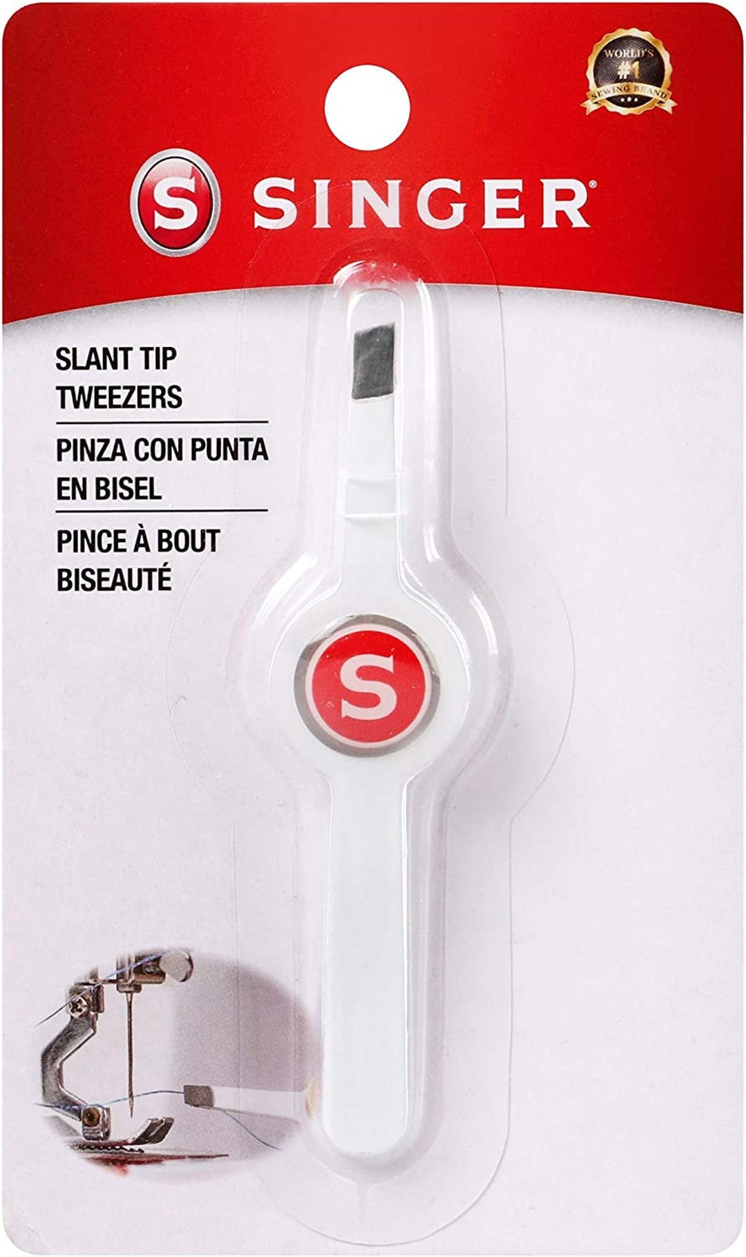 Red Tips Singer Singer Slant Tip Tweezers - Etsy