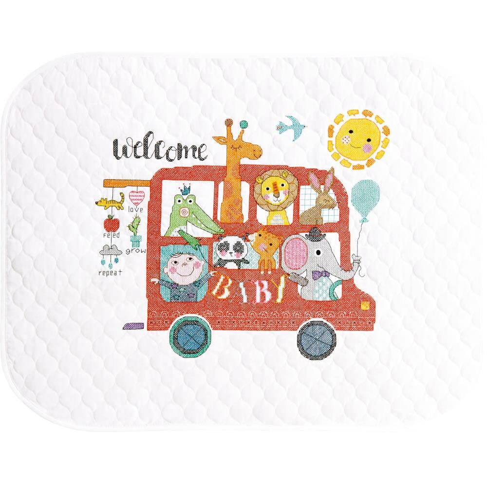 Dimensions stamped cross stitch baby quilts hot sale