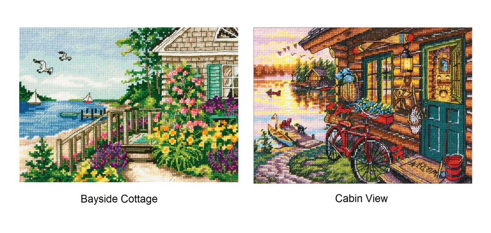 Dimensions Gold Counted Cross Stitch Kit Bayside Cottage Etsy