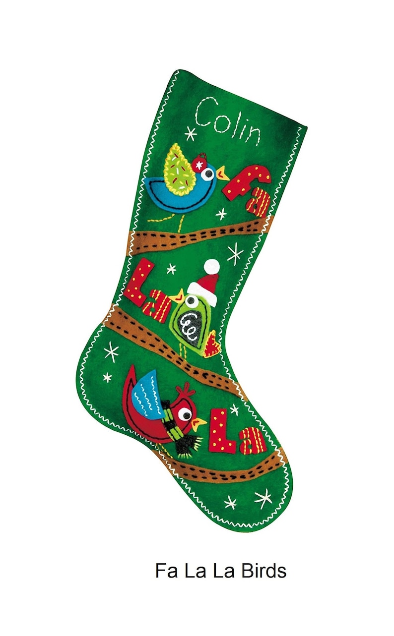 Dimensions Felt Applique Kit Ornate Deer Festive Tree Etsy