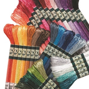 DMC Full Set Satin Embroidery Floss, 60 Colors