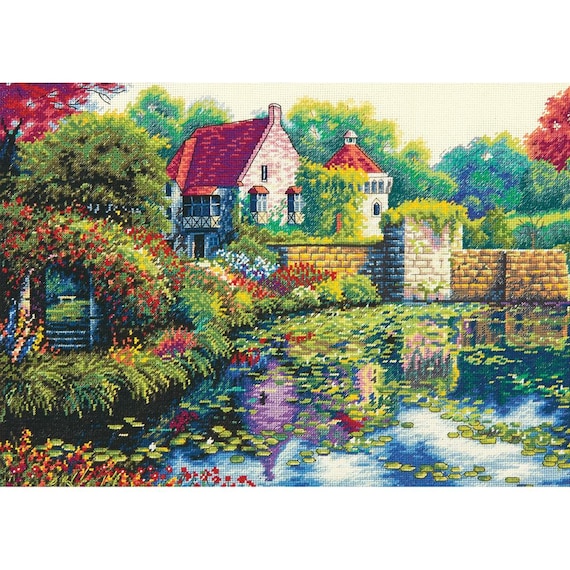 Gold Collection Santa/'s Midnight Ride Counted Cross Stitch K-14/"X11/" 18 Count