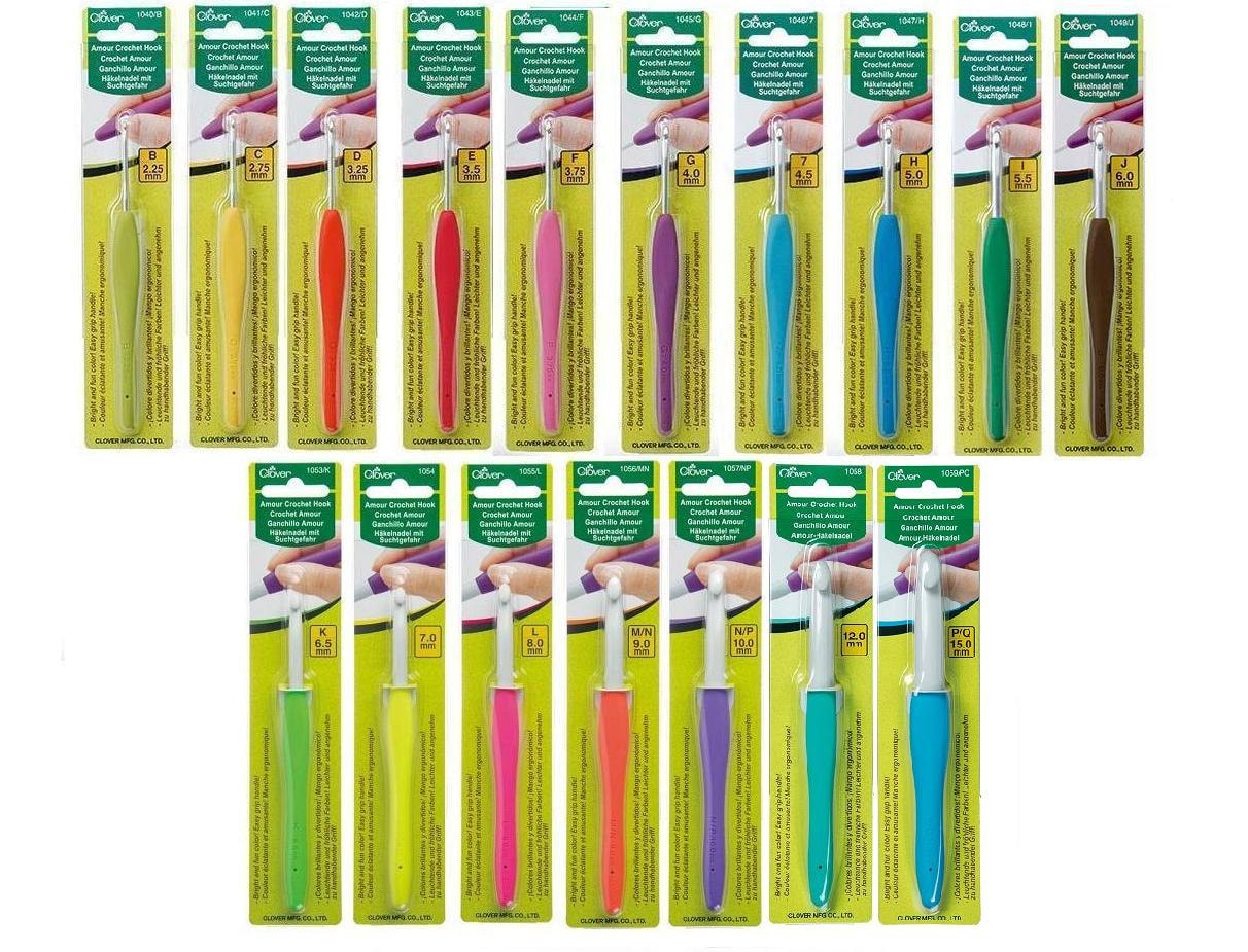 Milward Soft Grip Crochet Hooks Choice of Sizes 2mm 6mm X 14cm Length 