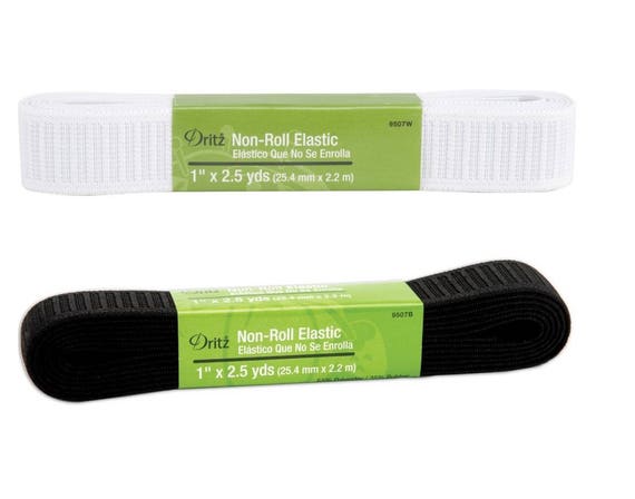 Dritz Non-Roll Elastic 1 X2-1/2Yd-White Dritz Non-Roll Elastic 1 X2-1/2Yd-White