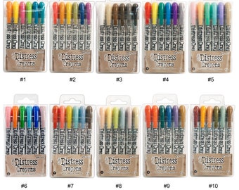 Ranger Tim Holtz Distress Crayon Set #1 ~ #9