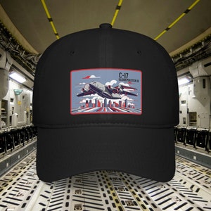 Chapéu C-17, Globemaster III, boné de beisebol de baixo perfil, tripulação, Boeing, chefe de tripulação, piloto, Loadmaster