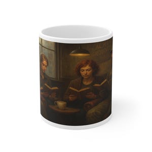 Book Squad Mug Tactical Reading Team Coffee Cup, Gift for Book Lovers, Military Aesthetic, Cozy Library Vibes, Home Decor