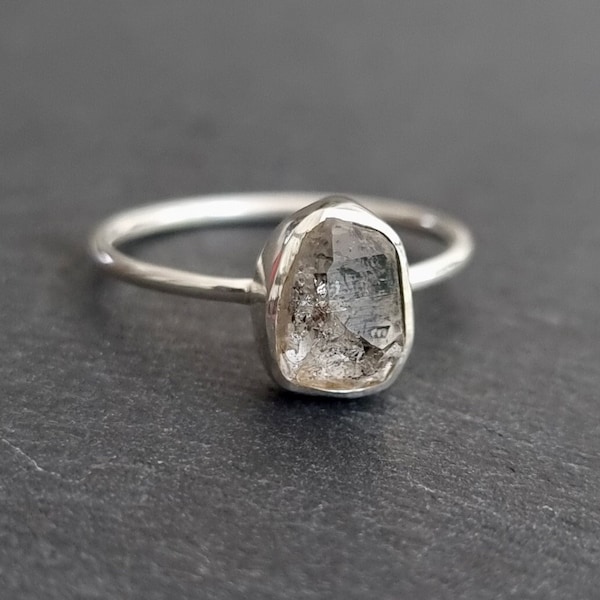 Raw Diamond Ring - Etsy UK