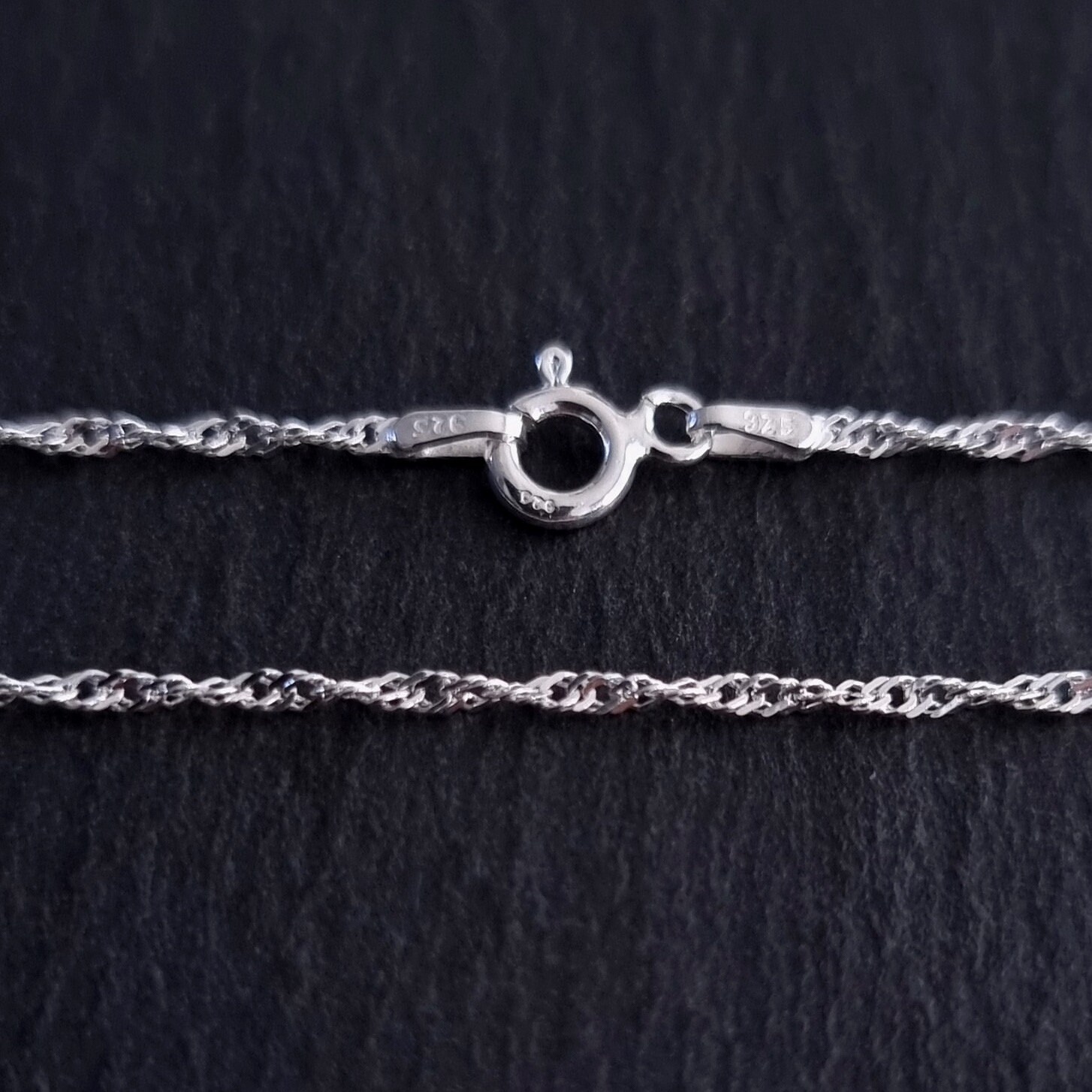 Cadena De Plata Barbada Diamantada