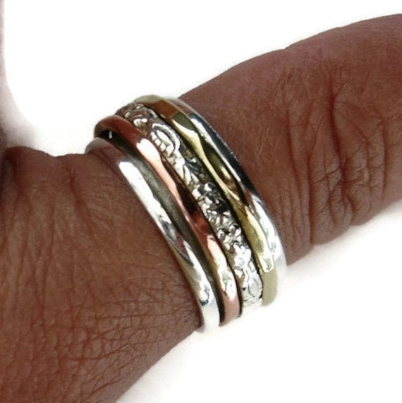 Men's Copper/Brass/Sterling Silver Spinning Ring Men's Copper/Brass/Sterling Silver Spinning Ring