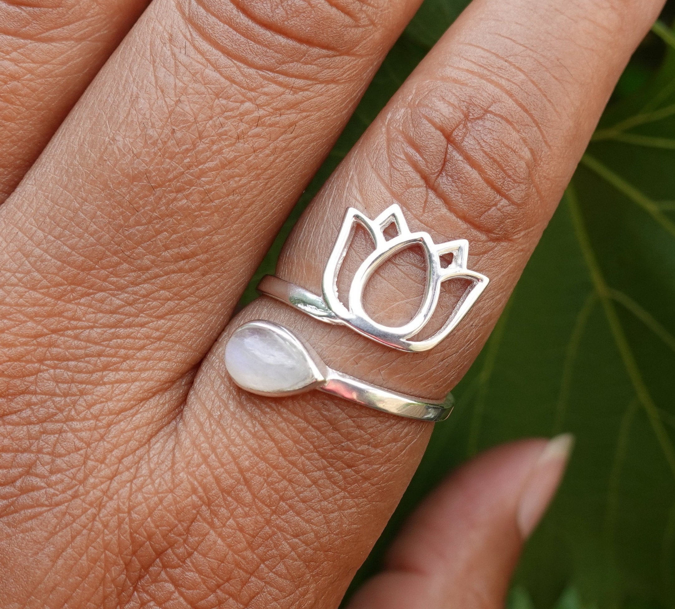Lotus Flower Ring Etsy UK