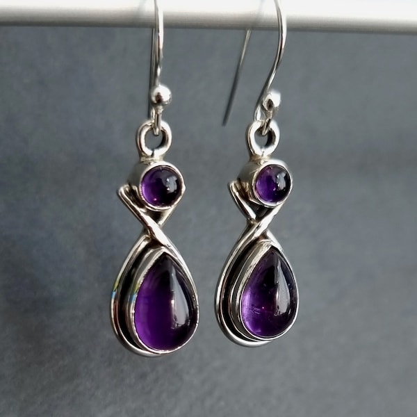 Amethyst Earrings - Etsy