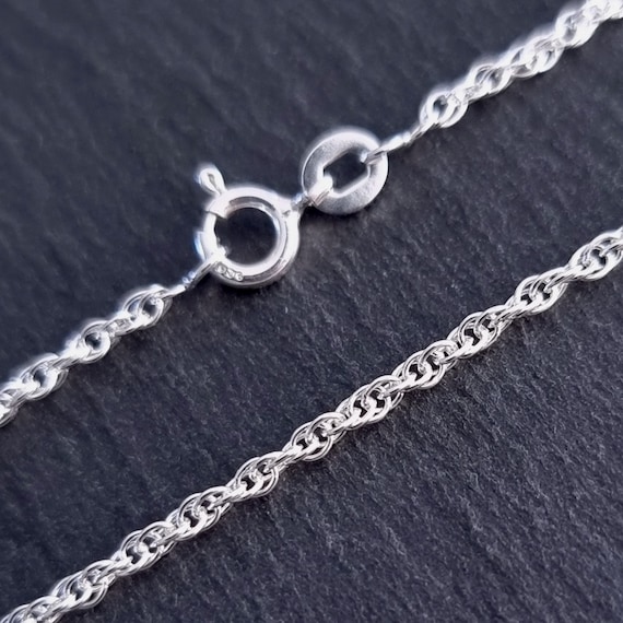 Silver Prince of Wales (rope) Chain 1.85mm, 925 Sterling Silver