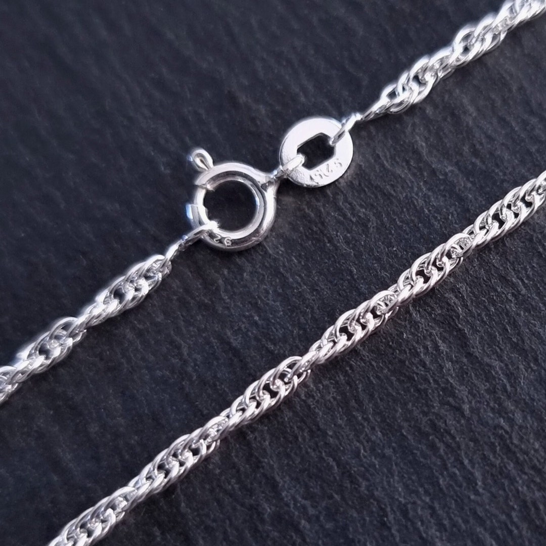 Silver Prince of Wales Twist (rope) Chain 2.3mm, 925