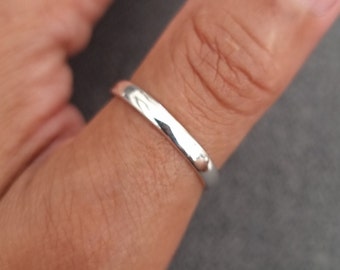 Plain Silver Ring Band, Narrow Plain Silver Rings Men, Stacking Ring, 925 Silver Ring Women, Thin Silver Band, Wedding Band,Mistry Gems,R17P