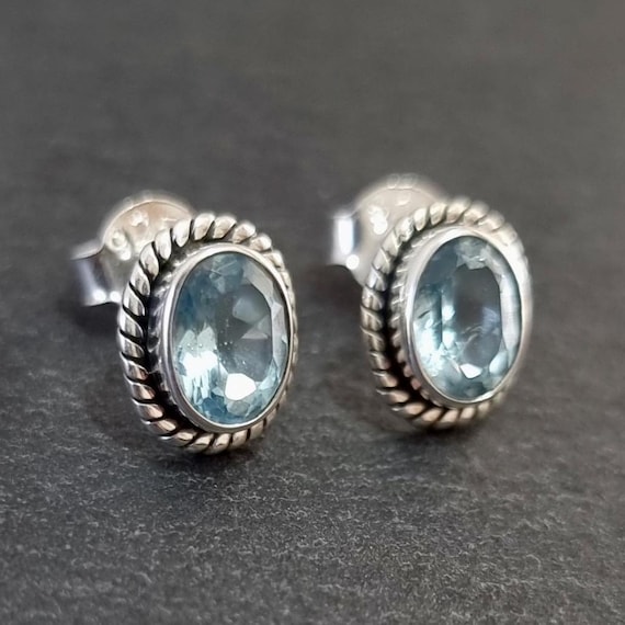 WOSTU Orecchini a bottone con nodo celtico in argento sterling 925