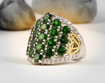 1/4 Once De Morceaux De Diopside Vert De Russie - 4mm Et Moins - Artisanat