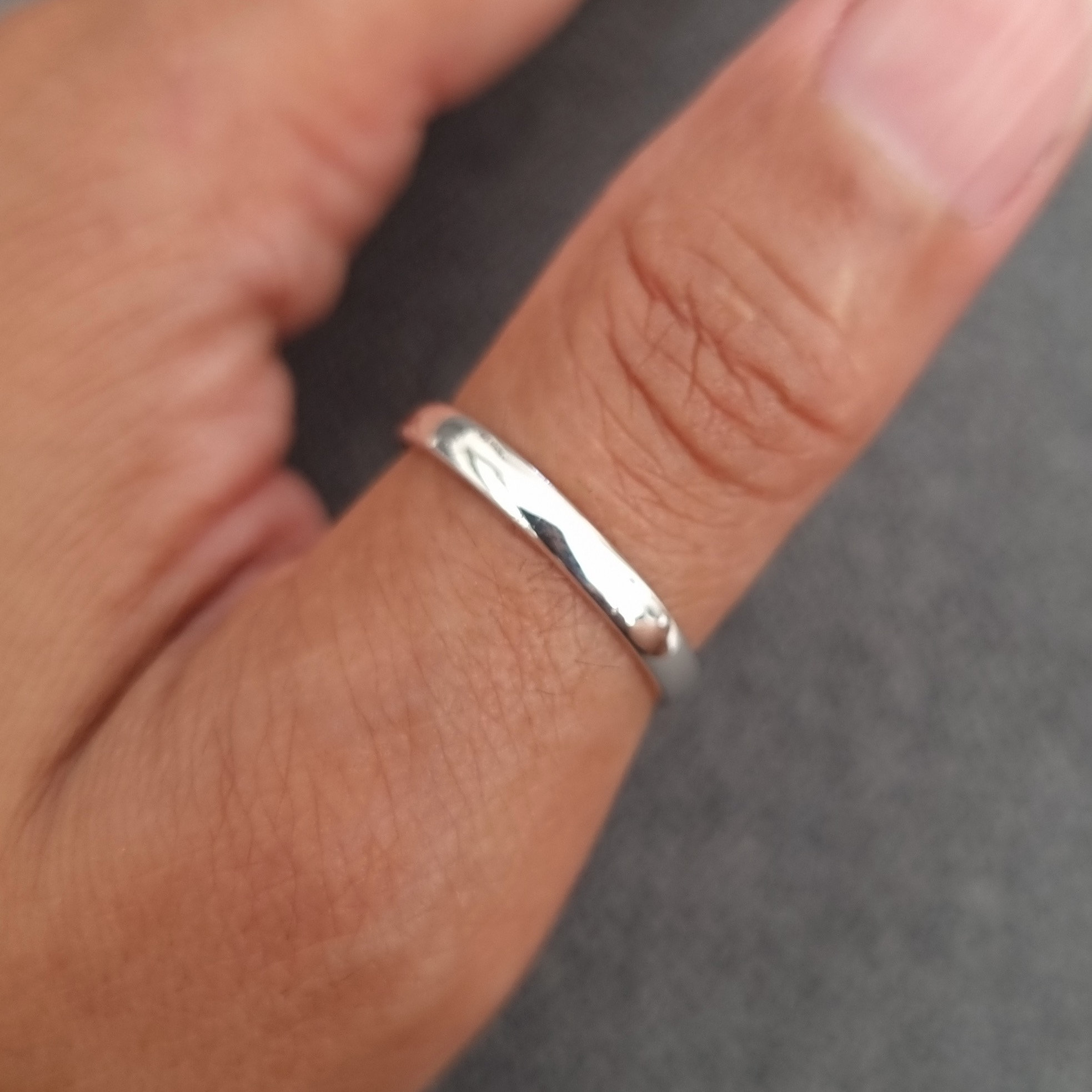 plain silver ring womens